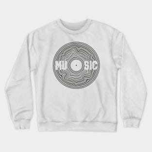 vinyl music Crewneck Sweatshirt